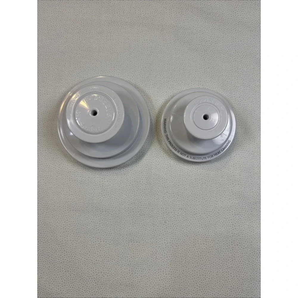 Food Saver Vacuum Jar Sealer For ‎ Regular And Wide Mouth Jars. Lids Only.